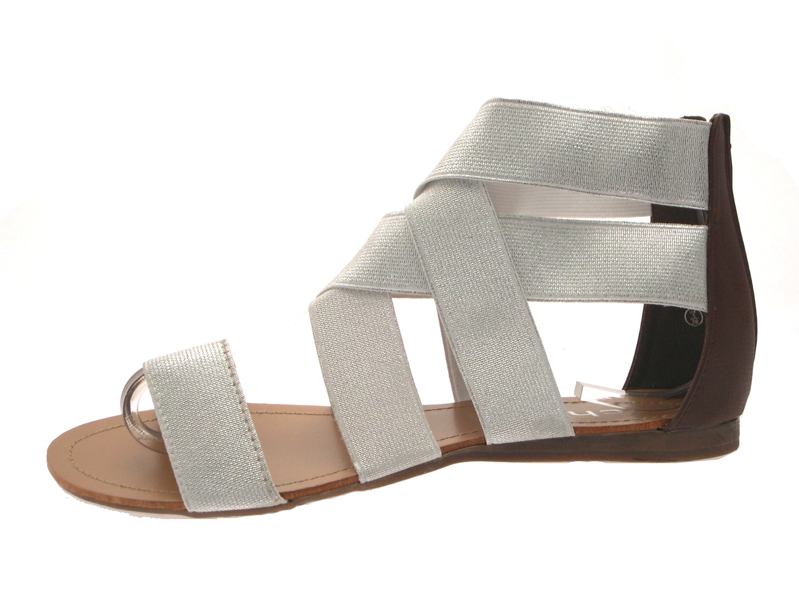flat sandals with elastic straps